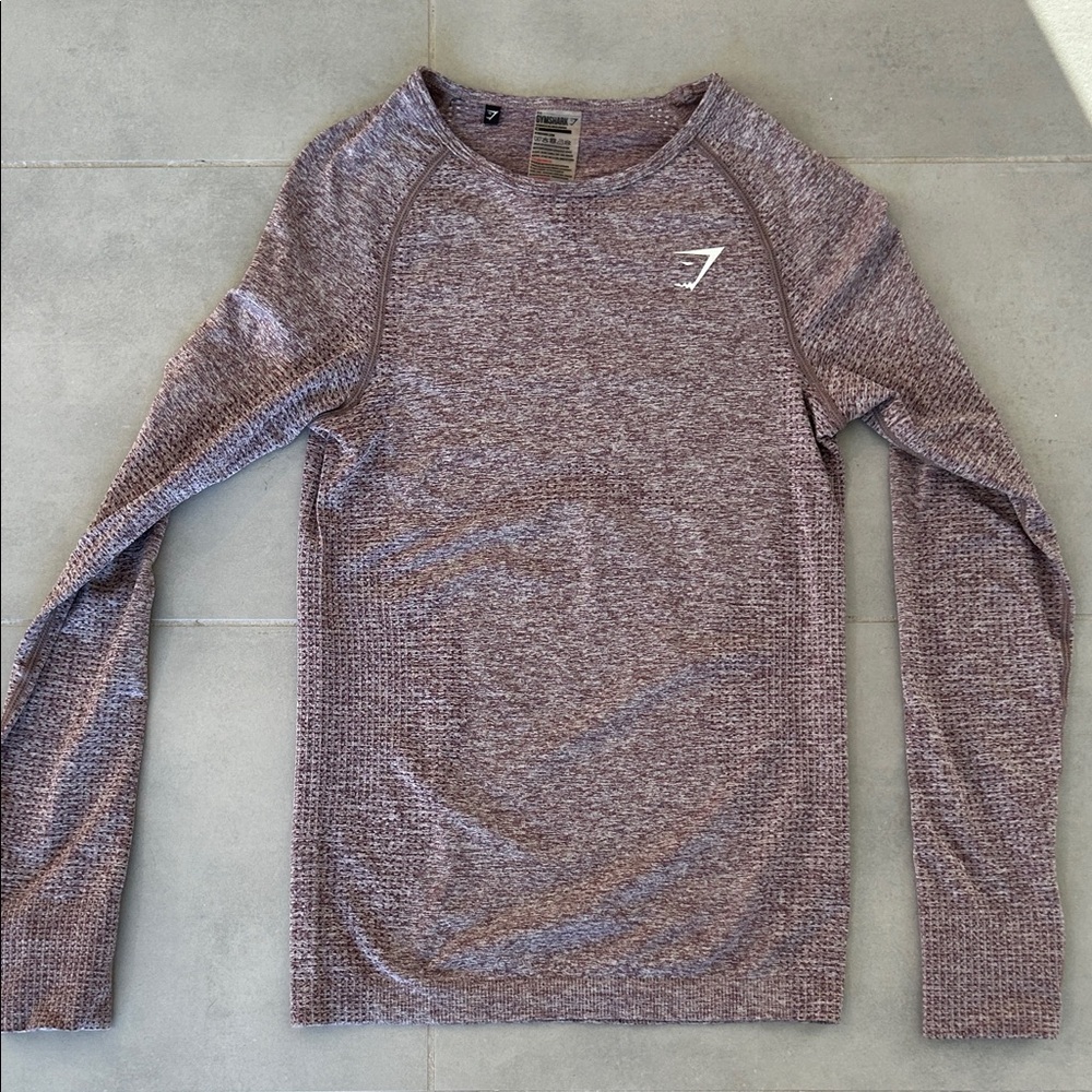 Gymshark Women's Long Sleeve Tee - Heathered Purple